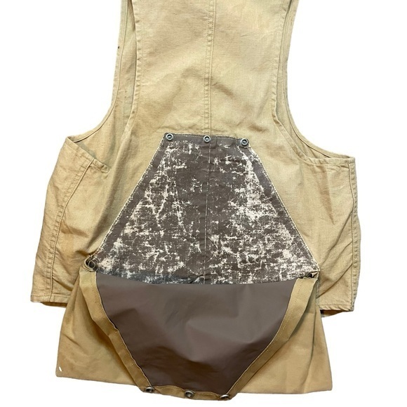 American Fields Vintage Duck Hunting Fishing Shooting Khaki Vest - Picture 7 of 9